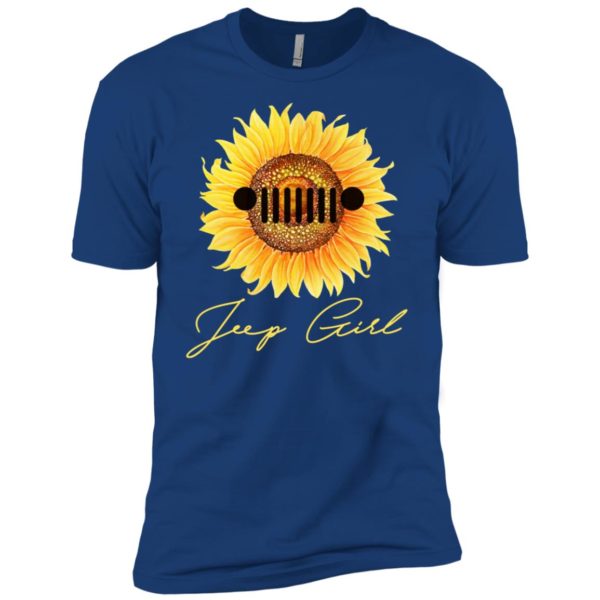 Jeep Girl Sunflower Lover Hippie Vintage Gift Racer Shirt