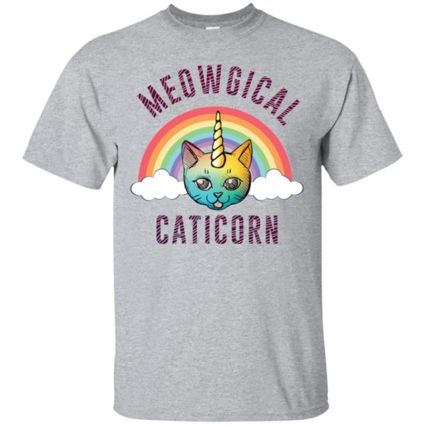 Meowgical Caticorn Rainbow Cat Unicorn Kittycorn Shirt