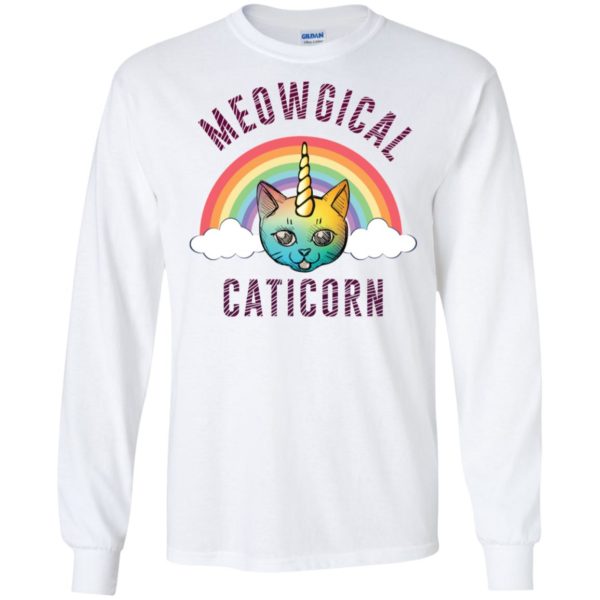 Meowgical Caticorn Rainbow Cat Unicorn Kittycorn Shirt