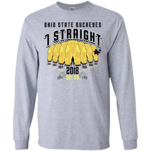 Ohio State Buckeyes 7 Straight Gold Pants 2018 Shirt image Ohio State Buckeyes 7 Straight Gold Pants 2018 Shirt