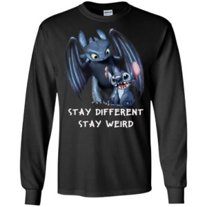 Stitch and Toothless Stay Different Stay Weird Shirt
