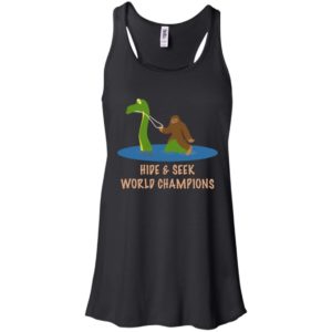 Bigfoot Loch Ness Hide & Seek World Champions Funny Shirt image Bigfoot Loch Ness Hide & Seek World Champions Funny Shirt