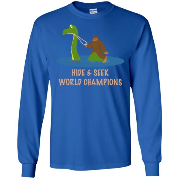 Bigfoot Loch Ness Hide & Seek World Champions Funny Shirt