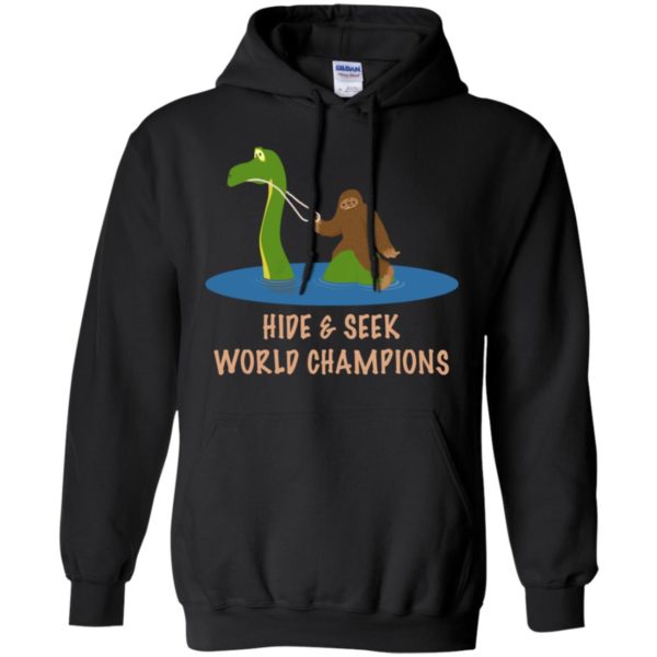 Bigfoot Loch Ness Hide & Seek World Champions Funny Shirt