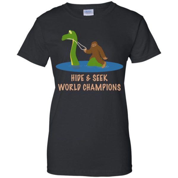 Bigfoot Loch Ness Hide & Seek World Champions Funny Shirt