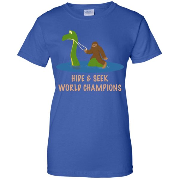 Bigfoot Loch Ness Hide & Seek World Champions Funny Shirt