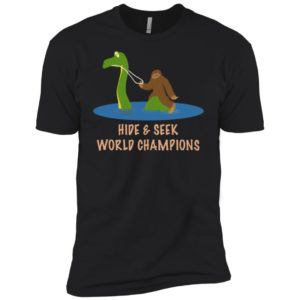 Bigfoot Loch Ness Hide & Seek World Champions Funny Shirt image Bigfoot Loch Ness Hide & Seek World Champions Funny Shirt