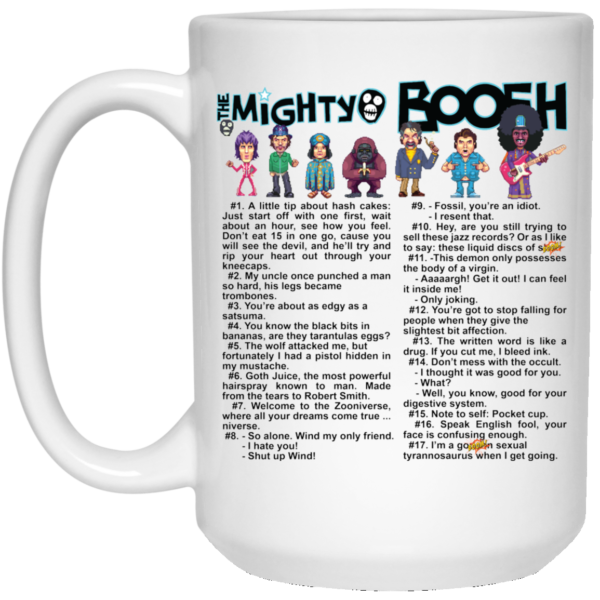 The Mighty Boosh Quote White Mug