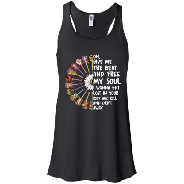 Hippie Guitar Oh Give Me The Beat And Free My Soul Shirt