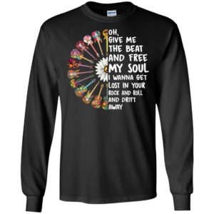 Hippie Guitar Oh Give Me The Beat And Free My Soul Shirt
