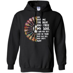 Hippie Guitar Oh Give Me The Beat And Free My Soul Shirt
