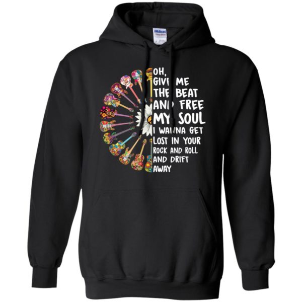 Hippie Guitar Oh Give Me The Beat And Free My Soul Shirt