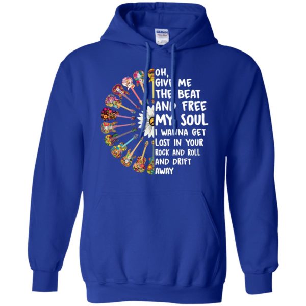 Hippie Guitar Oh Give Me The Beat And Free My Soul Shirt