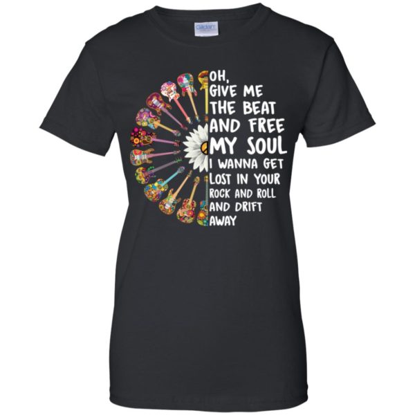 Hippie Guitar Oh Give Me The Beat And Free My Soul Shirt