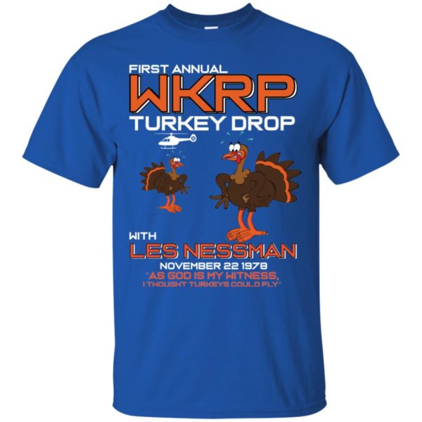 First Annual WKRP Turkey Drop With Les Nessman Shirt