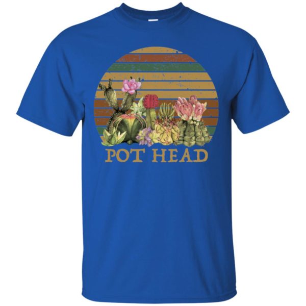 Sunset Retro Cactus Pot Head Shirt