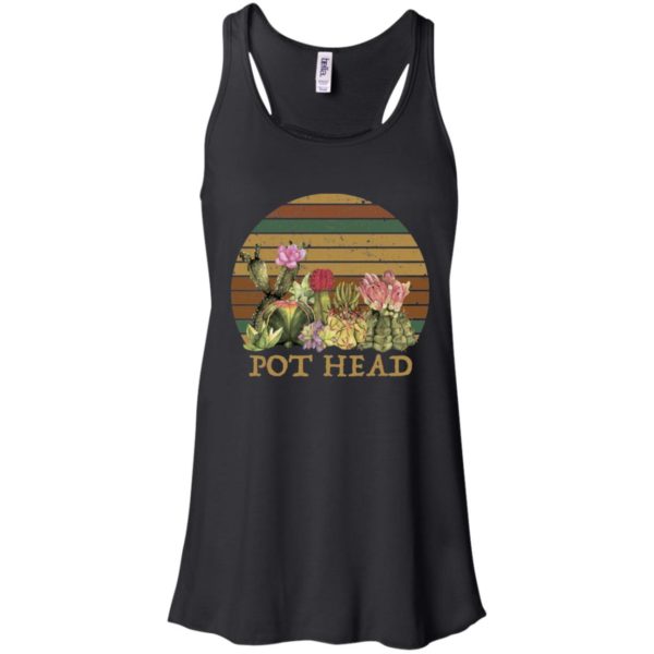 Sunset Retro Cactus Pot Head Shirt