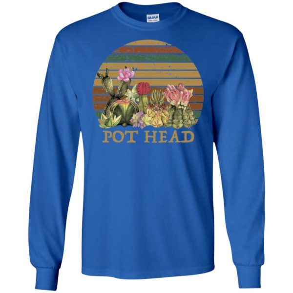 Sunset Retro Cactus Pot Head Shirt