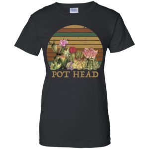 Sunset Retro Cactus Pot Head Shirt image Sunset Retro Cactus Pot Head Shirt