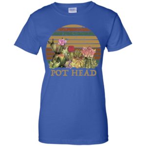 Sunset Retro Cactus Pot Head Shirt image Sunset Retro Cactus Pot Head Shirt