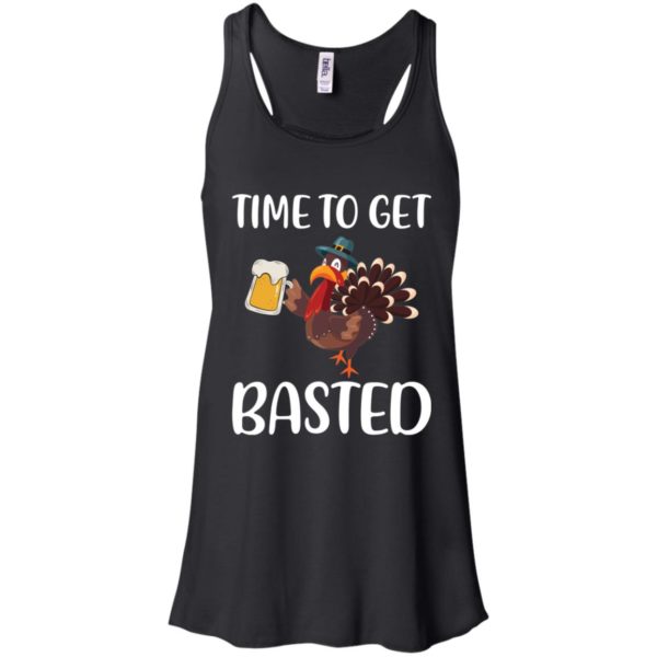 Time To Get Basted Funny Beer Thanksgiving Turkey Shirt