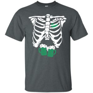St. Patrick's Day Skeleton Green Beer Ribcage Funny Irish Drinking Shirt image St. Patrick's Day Skeleton Green Beer Ribcage Funny Irish Drinking Shirt