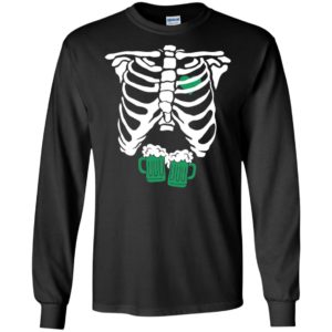 St. Patrick's Day Skeleton Green Beer Ribcage Funny Irish Drinking Shirt image St. Patrick's Day Skeleton Green Beer Ribcage Funny Irish Drinking Shirt