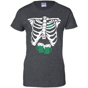 St. Patrick's Day Skeleton Green Beer Ribcage Funny Irish Drinking Shirt image St. Patrick's Day Skeleton Green Beer Ribcage Funny Irish Drinking Shirt
