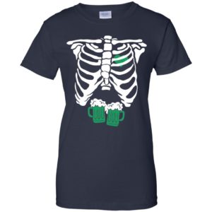 St. Patrick's Day Skeleton Green Beer Ribcage Funny Irish Drinking Shirt image St. Patrick's Day Skeleton Green Beer Ribcage Funny Irish Drinking Shirt