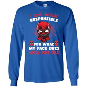 Deadpool I Can't Be Held Responsible Shirt