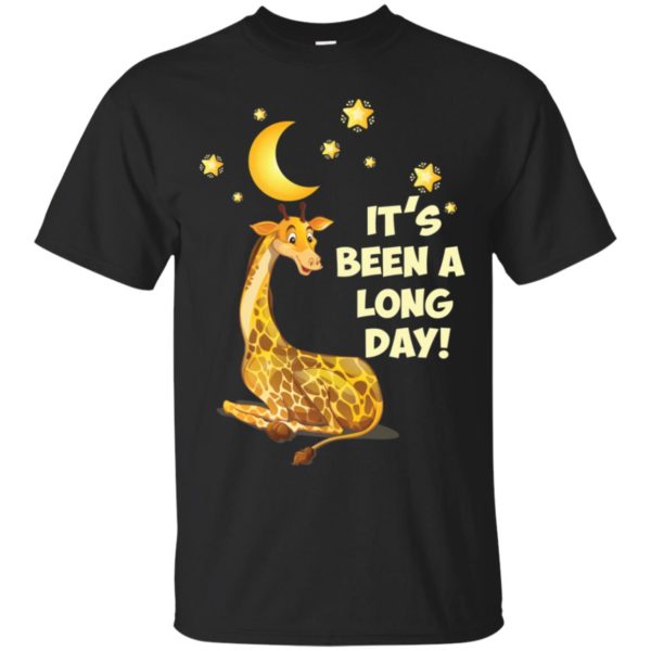 Giraffe Night It's Been A Long Day Shirt
