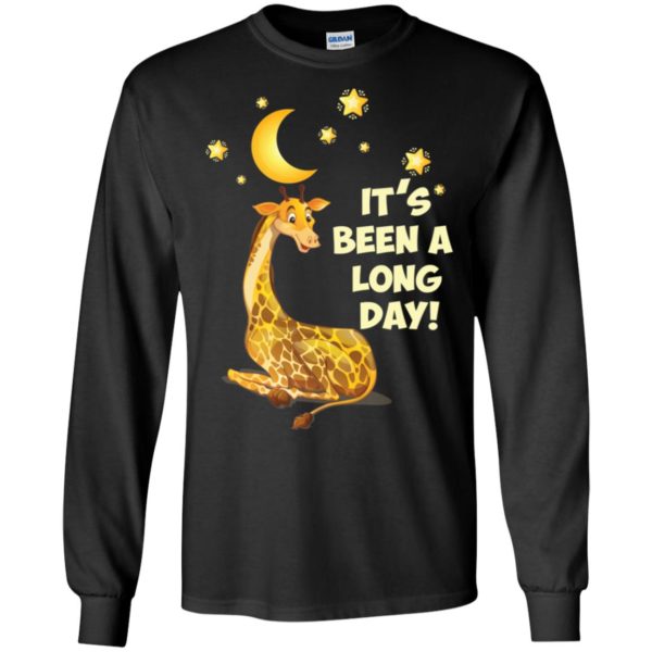 Giraffe Night It's Been A Long Day Shirt