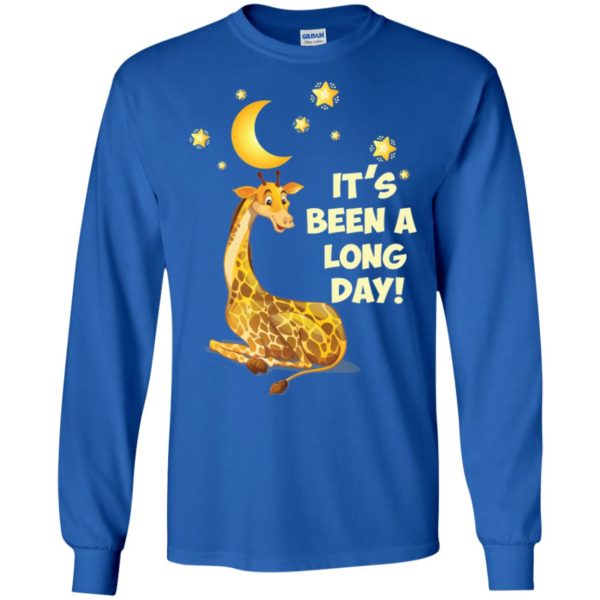 Giraffe Night It's Been A Long Day Shirt