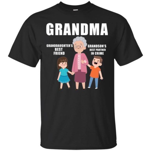 Grandma Granddaughter's Best Friend Grandson's Best Partner in Crime Shirt