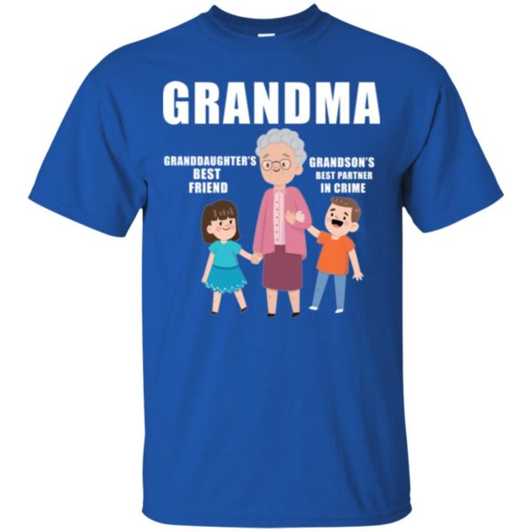 Grandma Granddaughter's Best Friend Grandson's Best Partner in Crime Shirt