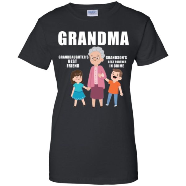 Grandma Granddaughter's Best Friend Grandson's Best Partner in Crime Shirt