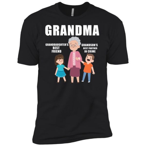 Grandma Granddaughter's Best Friend Grandson's Best Partner in Crime Shirt