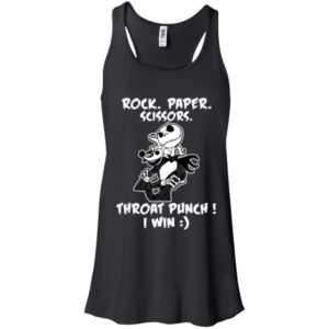 Jack Skellington Rock Paper Scissors Throat Punch I Win Shirt
