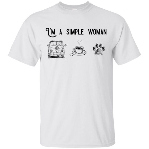 I’m Simple Woman Like Volkswagen, Coffee and Dog Shirt