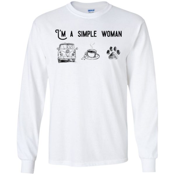 I’m Simple Woman Like Volkswagen, Coffee and Dog Shirt