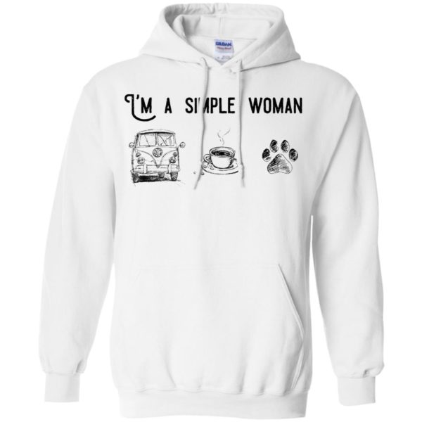 I’m Simple Woman Like Volkswagen, Coffee and Dog Shirt