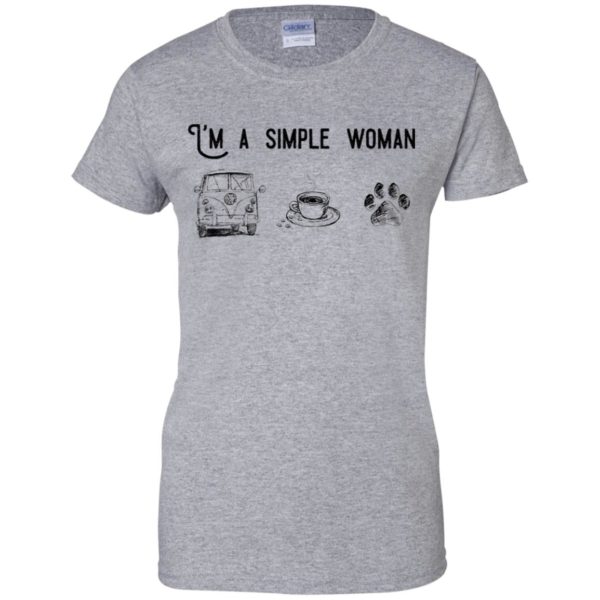 I’m Simple Woman Like Volkswagen, Coffee and Dog Shirt