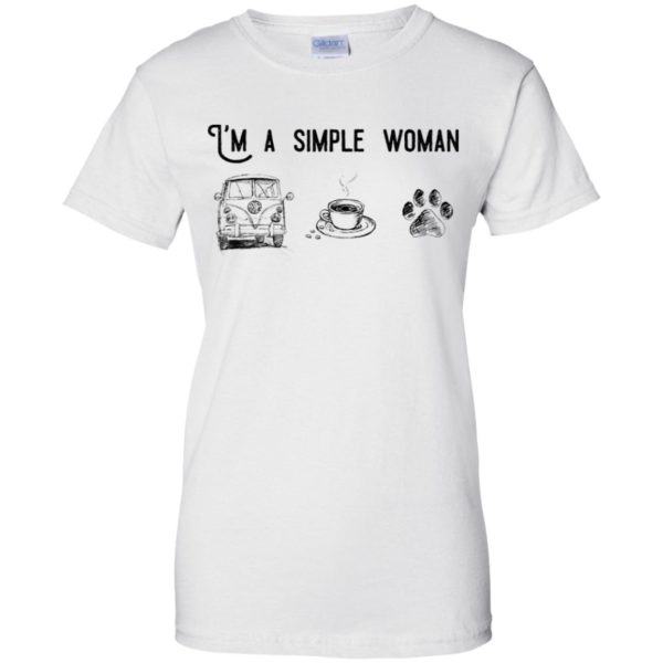 I’m Simple Woman Like Volkswagen, Coffee and Dog Shirt