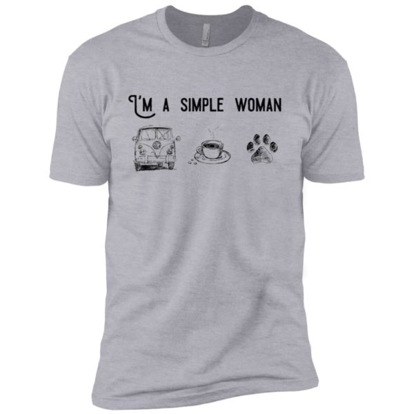 I’m Simple Woman Like Volkswagen, Coffee and Dog Shirt