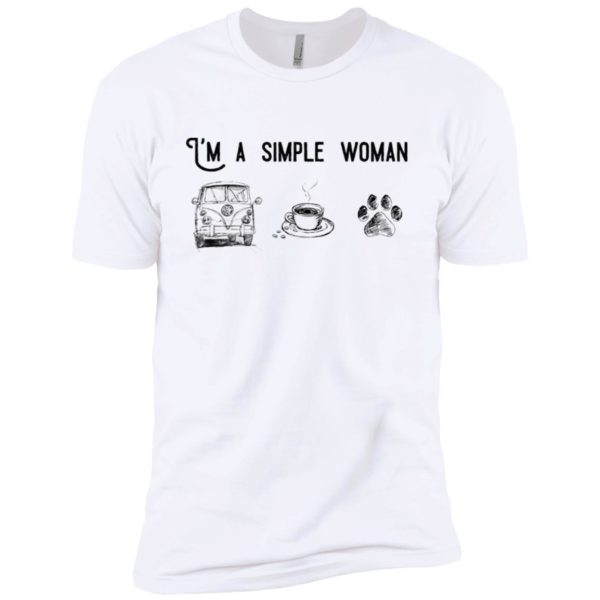 I’m Simple Woman Like Volkswagen, Coffee and Dog Shirt