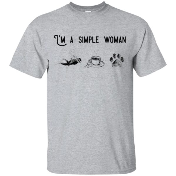 I’m Simple Woman Like Diving, Coffee and Dog Shirt