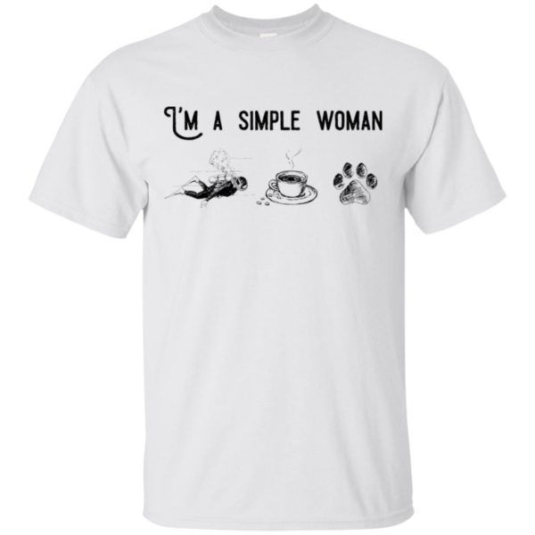 I’m Simple Woman Like Diving, Coffee and Dog Shirt