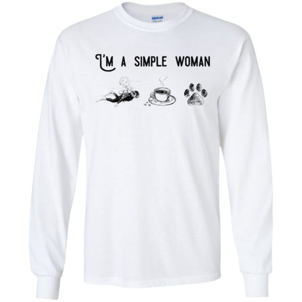 I’m Simple Woman Like Diving, Coffee and Dog Shirt