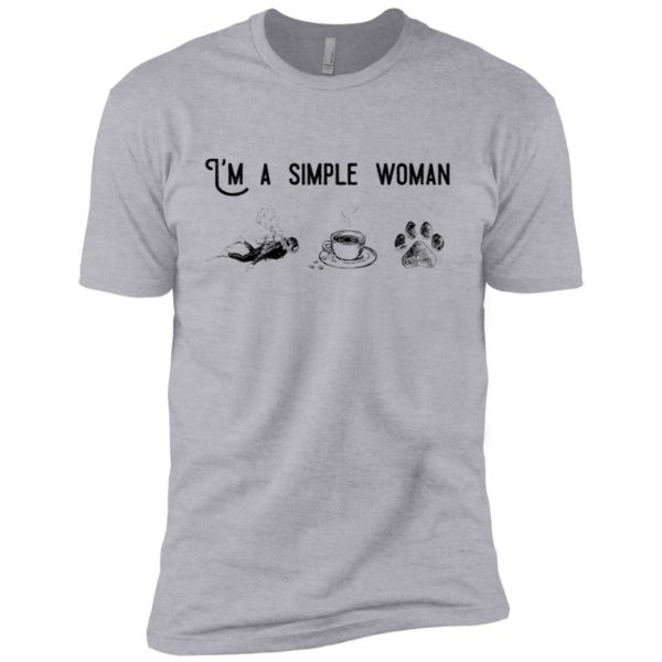 I’m Simple Woman Like Diving, Coffee and Dog Shirt