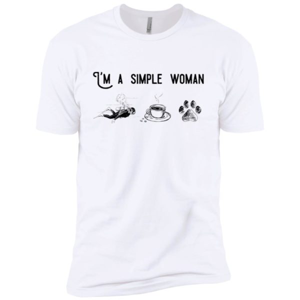 I’m Simple Woman Like Diving, Coffee and Dog Shirt